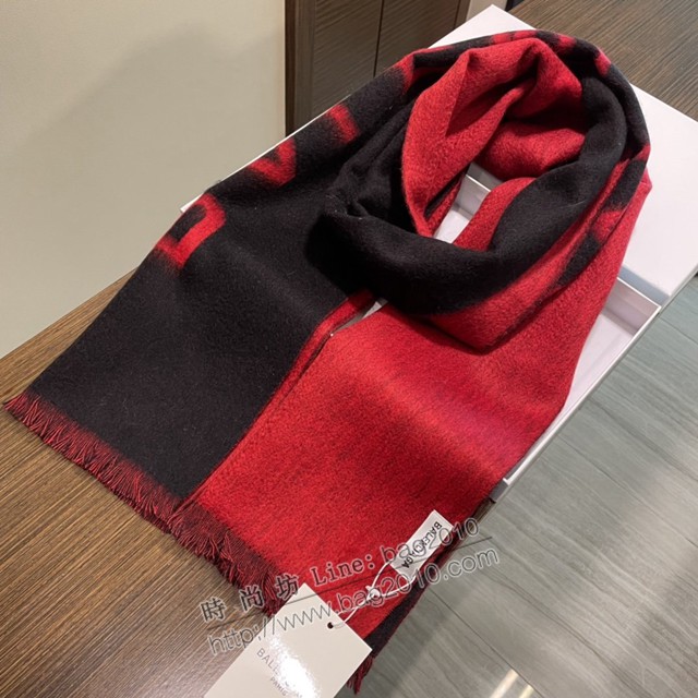 balenciaga經典字母雙面羊絨圍巾 巴黎世家秋冬保暖圍巾披肩  mmj1499